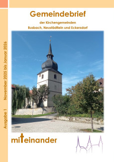 Das Bild zeigt die Titelseite des neuen Gemeindebriefs